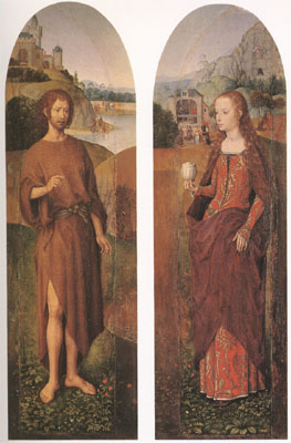 John the Baptist and st mary magdalen wings of a triptych (mk05)